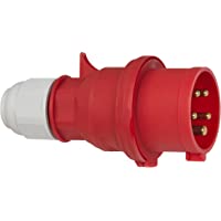 Brennenstuhl 1081030 Clavija- 400 V- Rojo y Negro